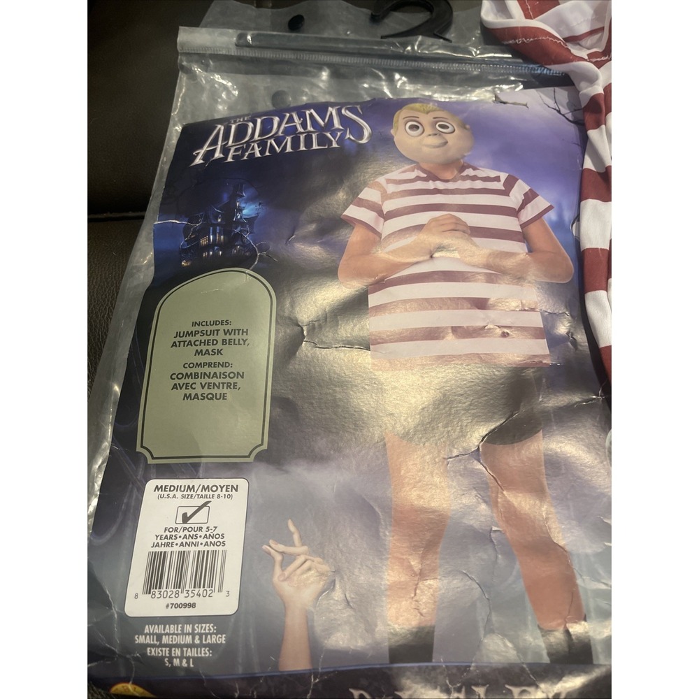 The Addams Family Movie Pugsley Child Halloween Costume Medium (8-10) Rubies New